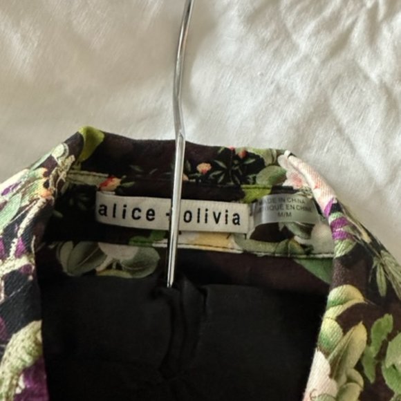 Alice + Olivia Hallie Shirt Dress - Size Medium - Picture 9 of 9